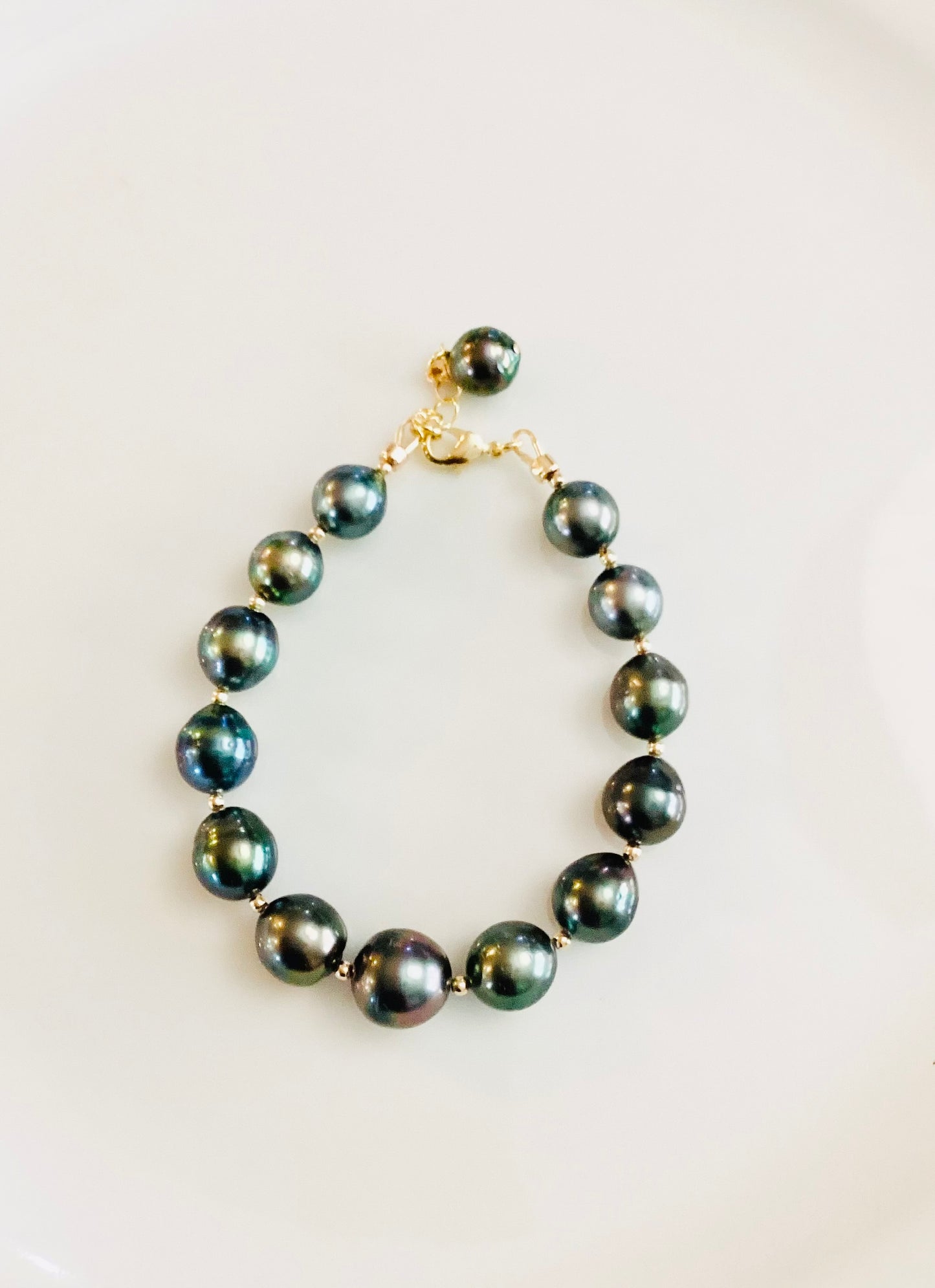 Jungle Green Tahitian Pearl Bracelet