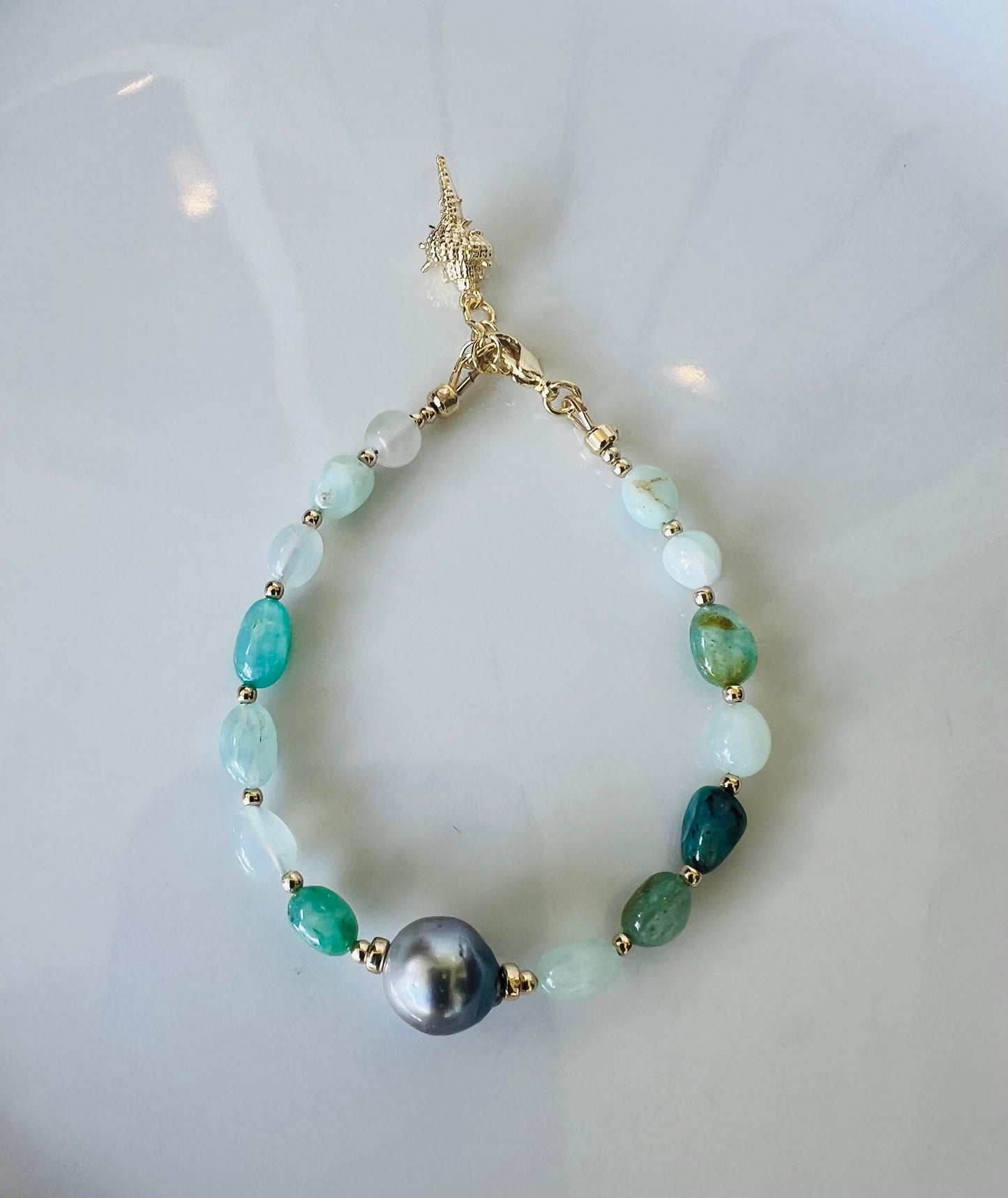 Tahitian & Blue Opal Bracelet