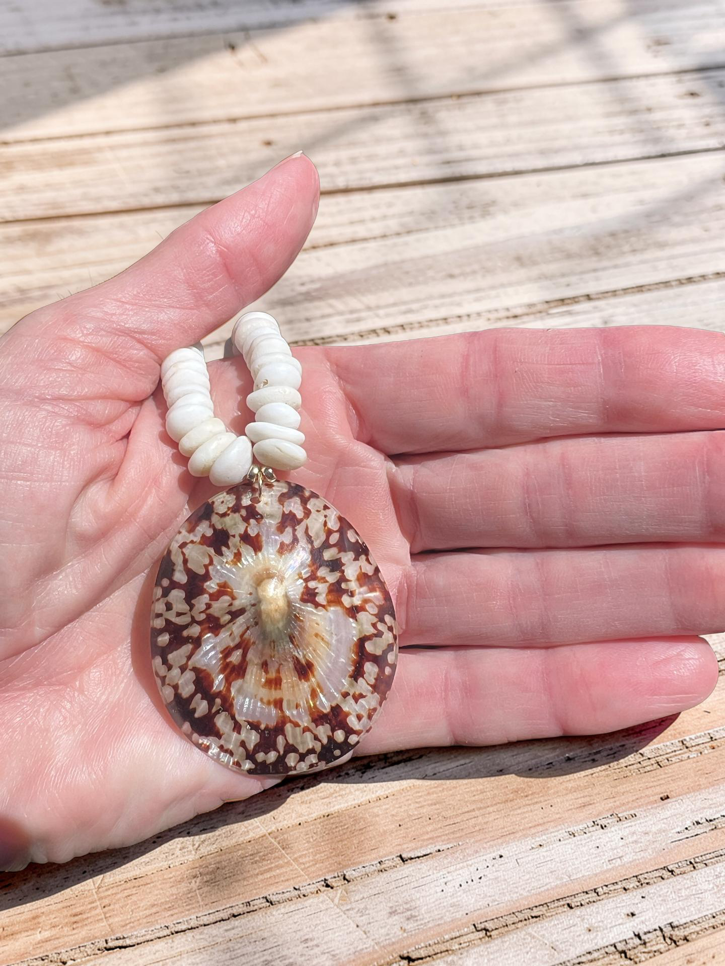 ‘Opihi Puka Shell Necklace
