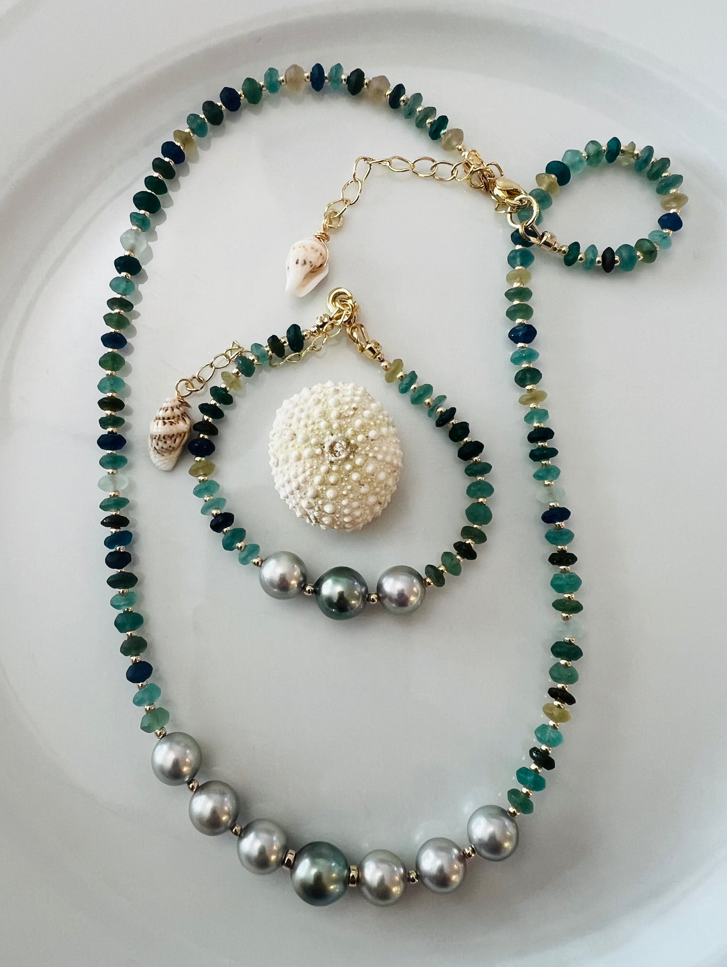 Sea Glass Tahitian Bracelet