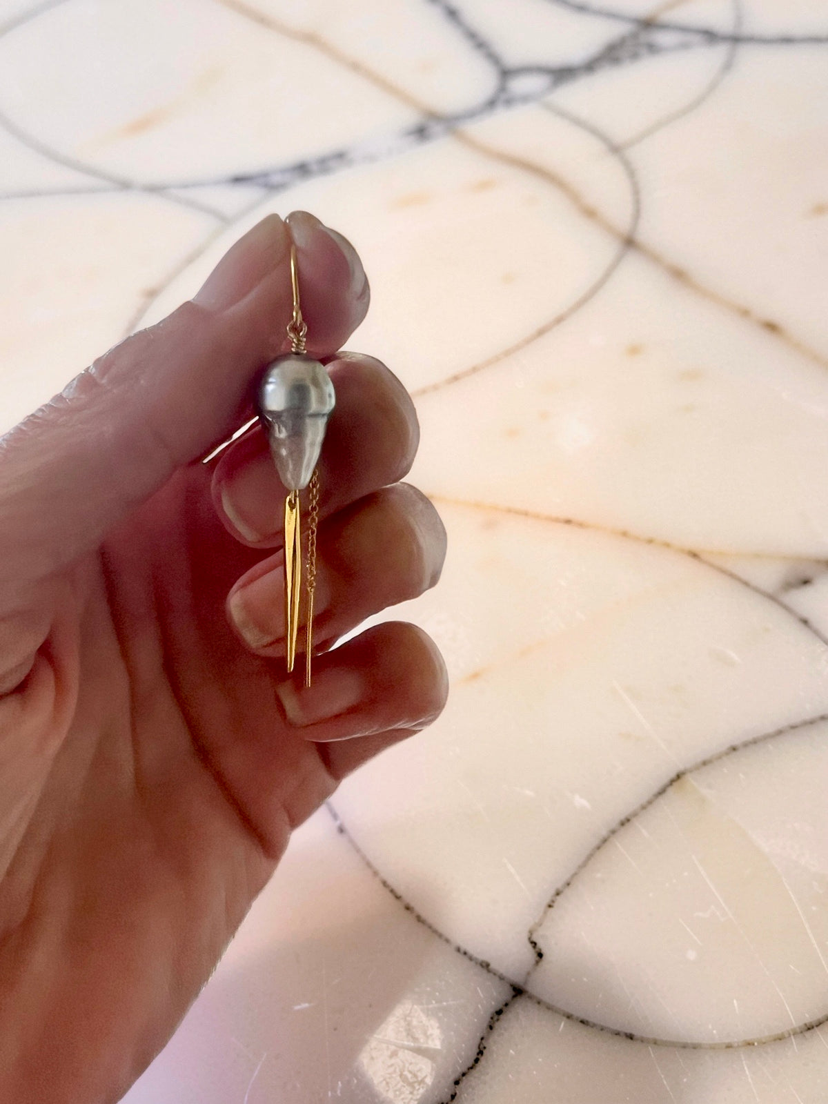 Unicorn Tears Threader Earrings