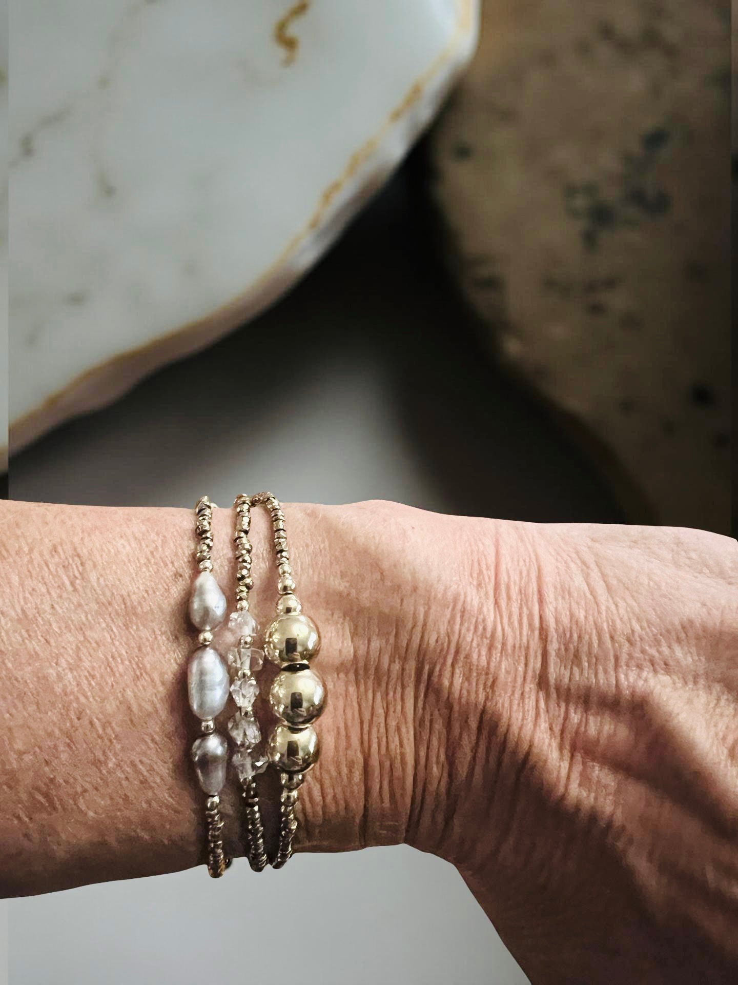 Holiday Keshi Bracelet