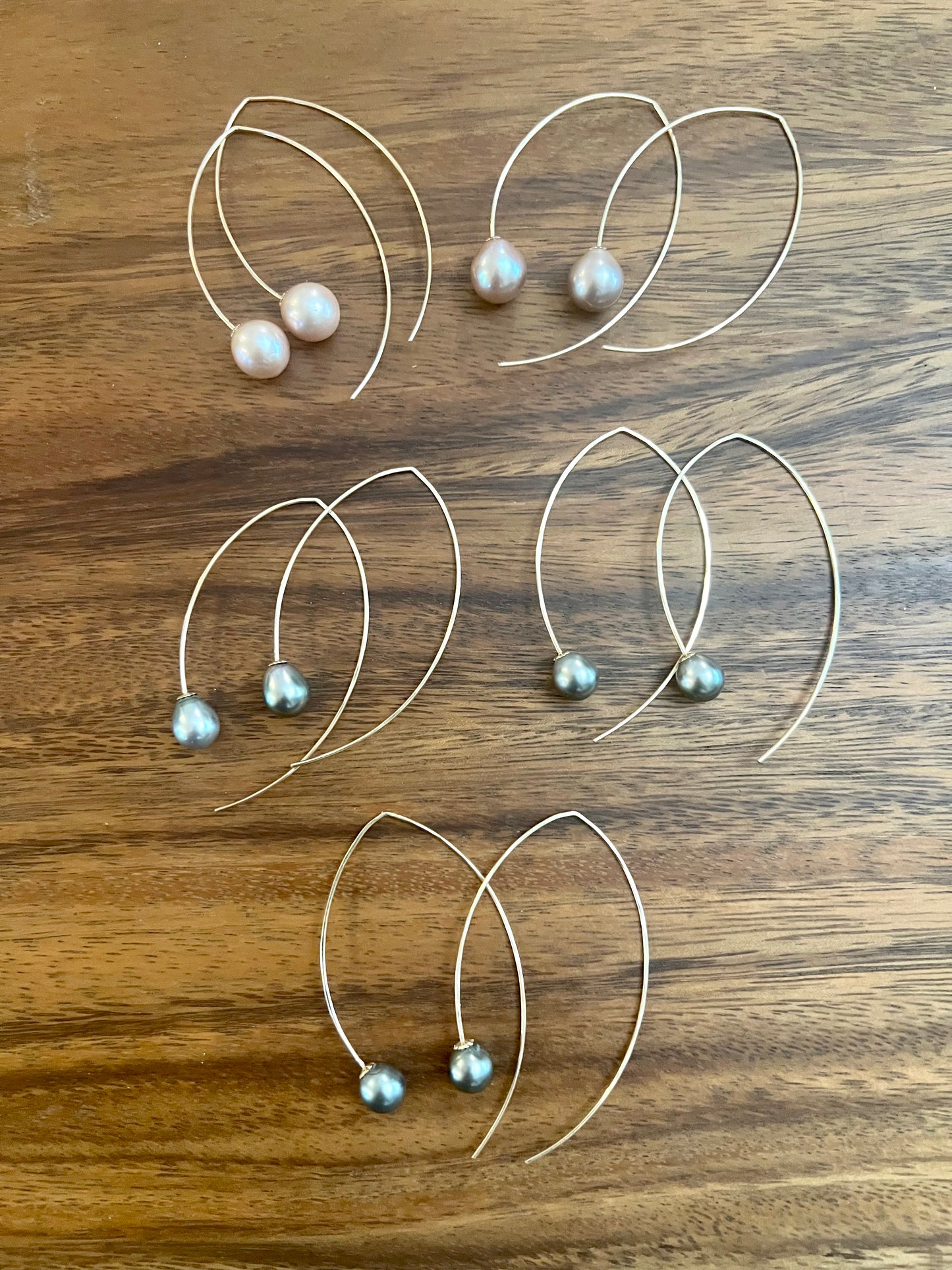Tahitian Open Hoops - 9mm