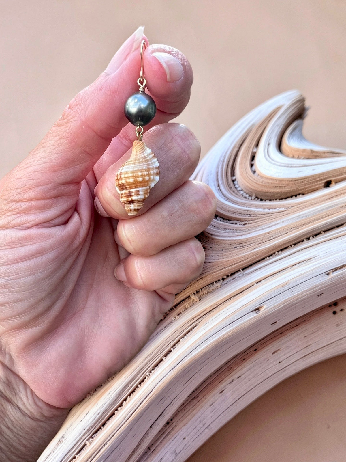 Tahitian & Triton Earrings