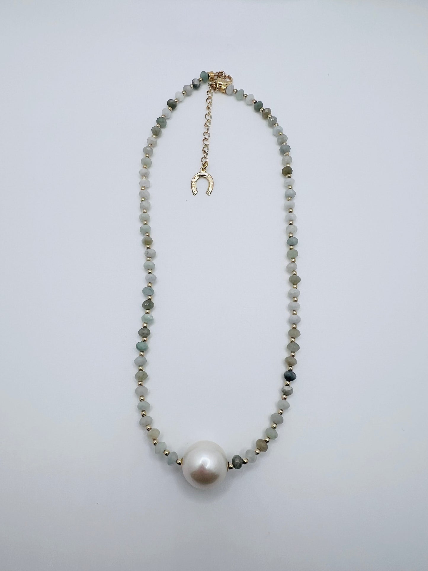 Bombucha Edison Pearl & Jade Necklace