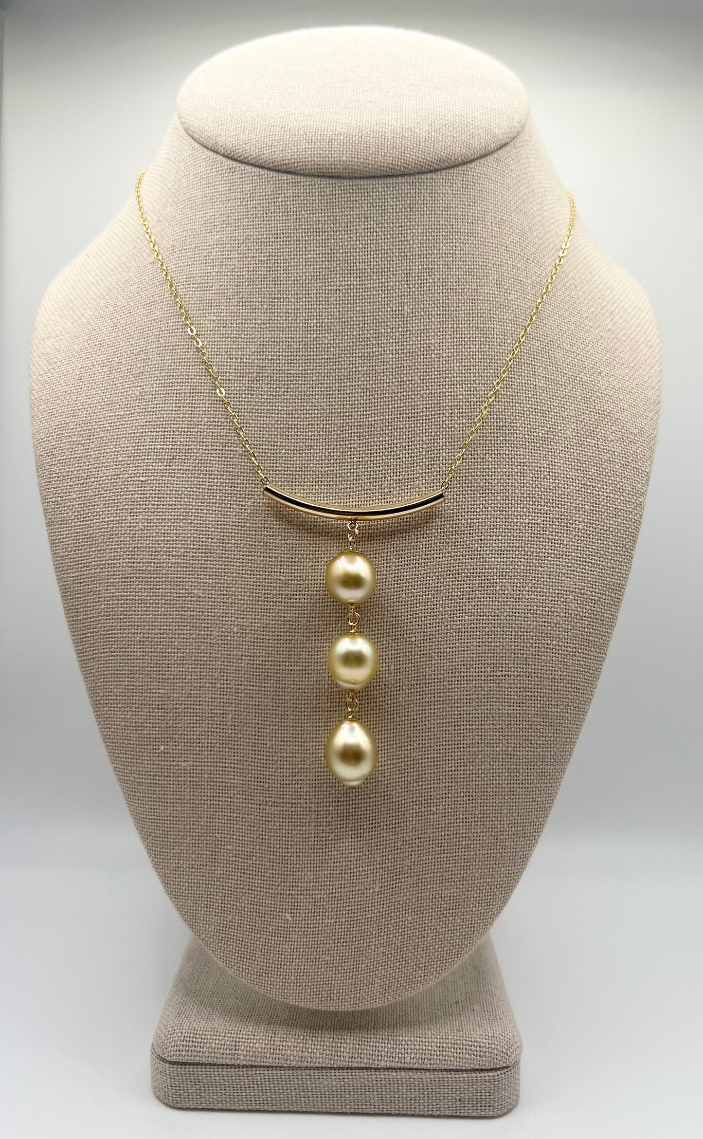 Three Wishes Bar Pendant Necklace