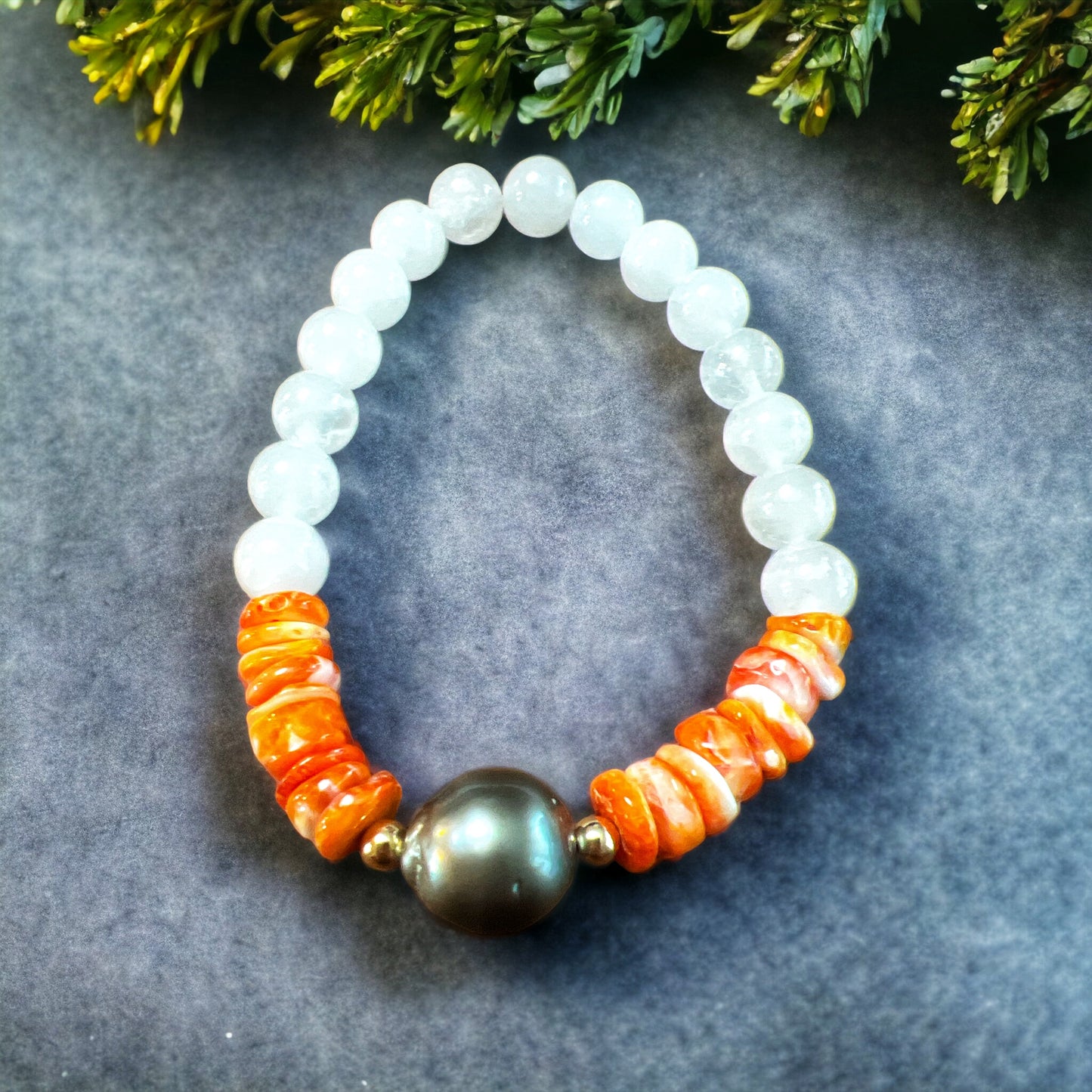 Tahitian Spiny Oyster Bracelet