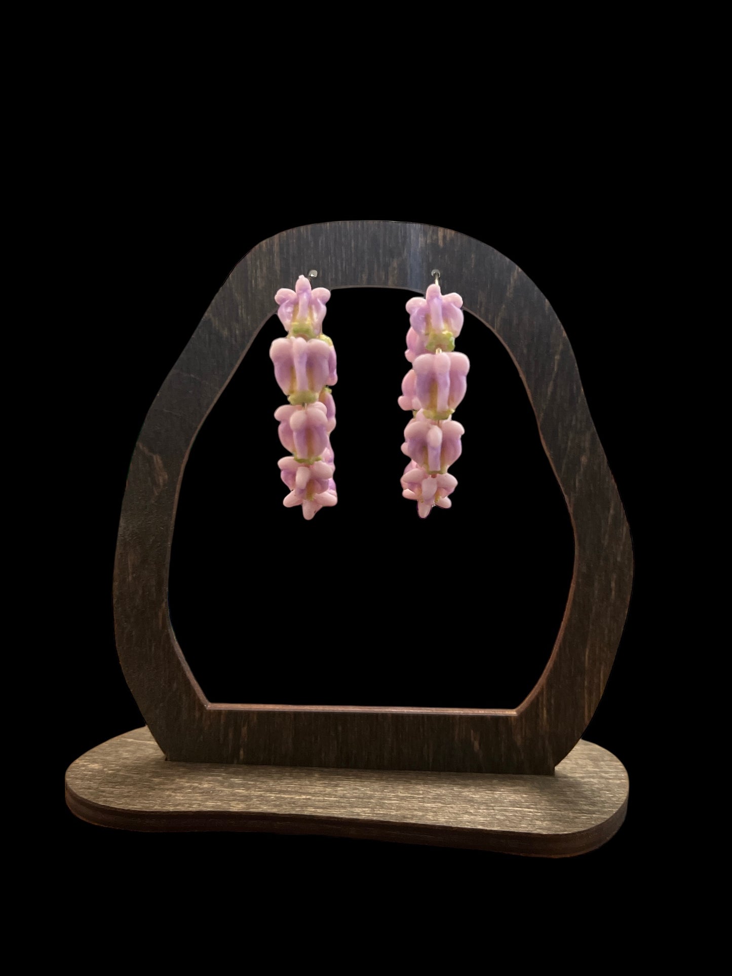 Purple Crown Flower Hoops