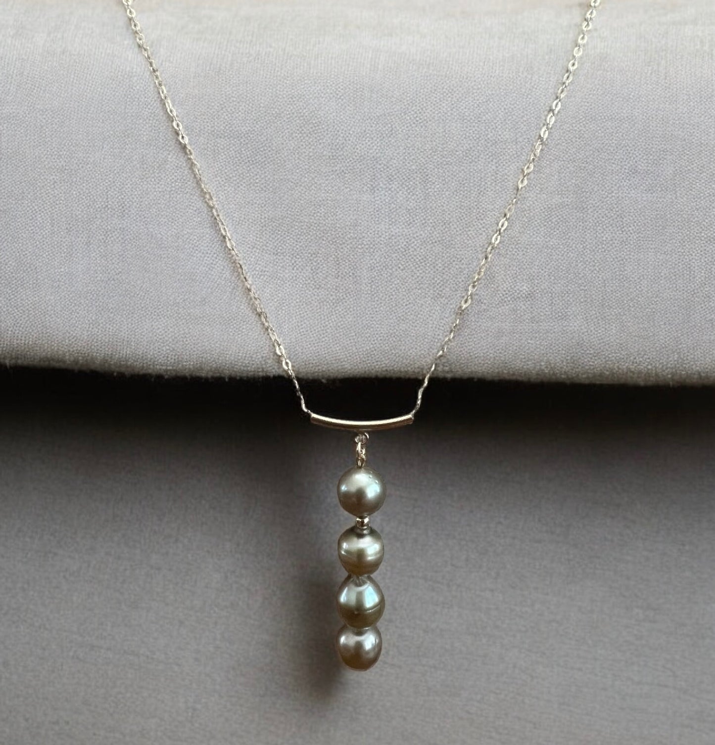 Green Tahitian Bar Necklace