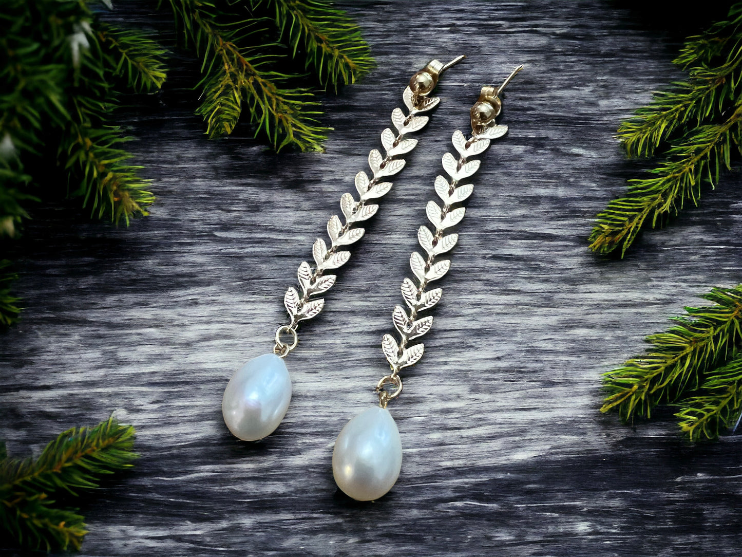Edison Gold Leaf Earrings