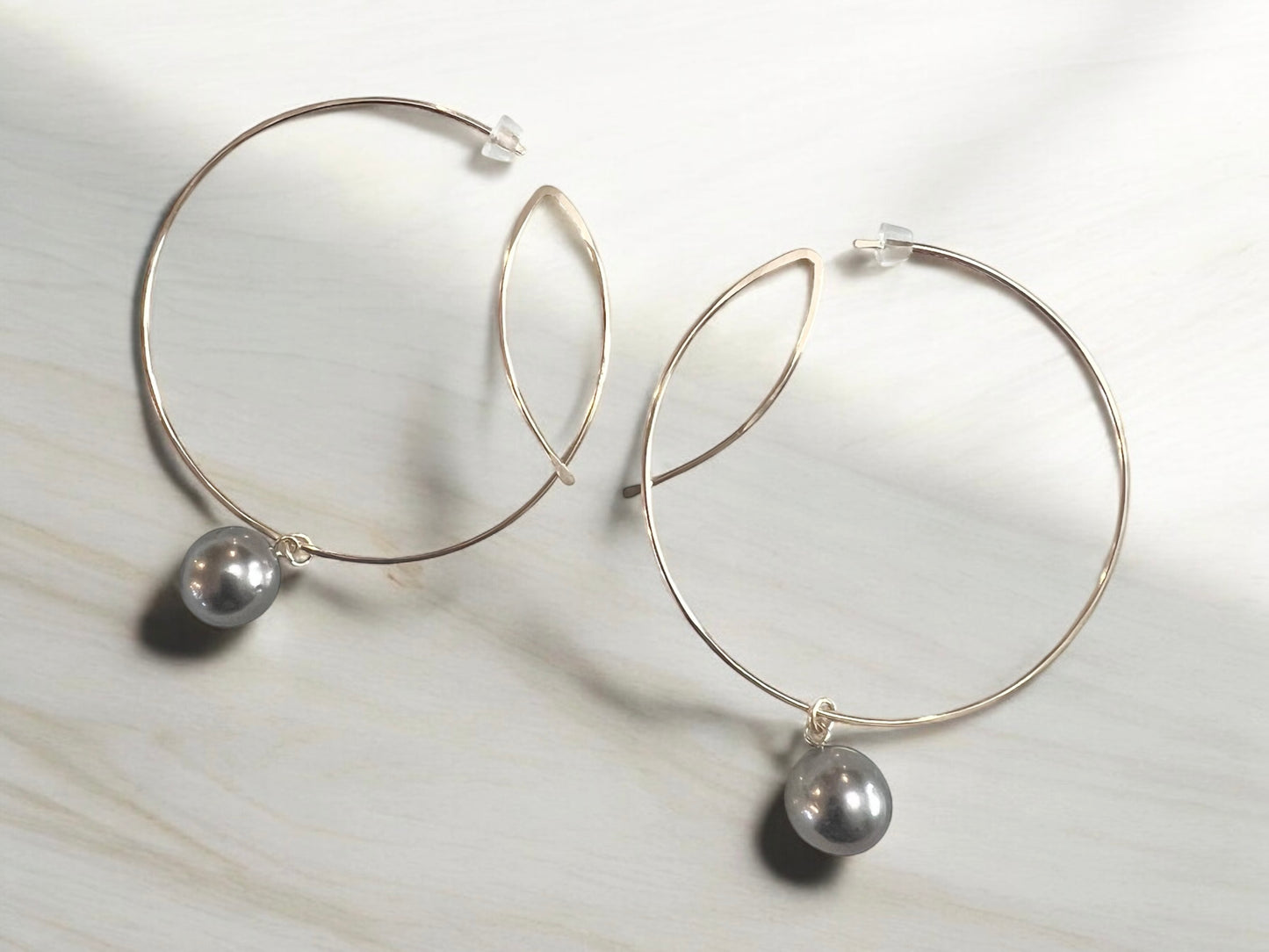 Art Deco Hoops
