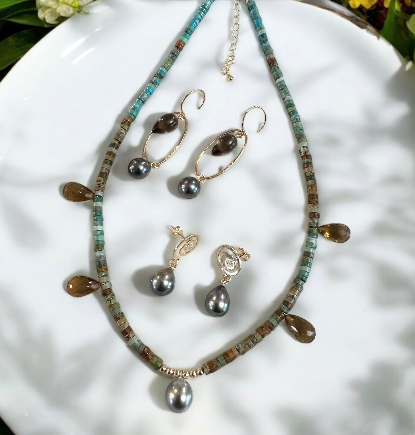 Tahitian Spiral Earrings