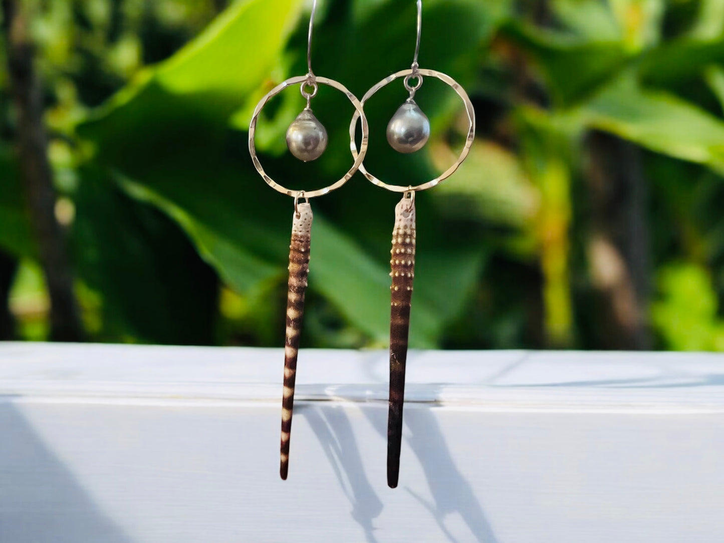 Tahitian & Red Wana Earrings