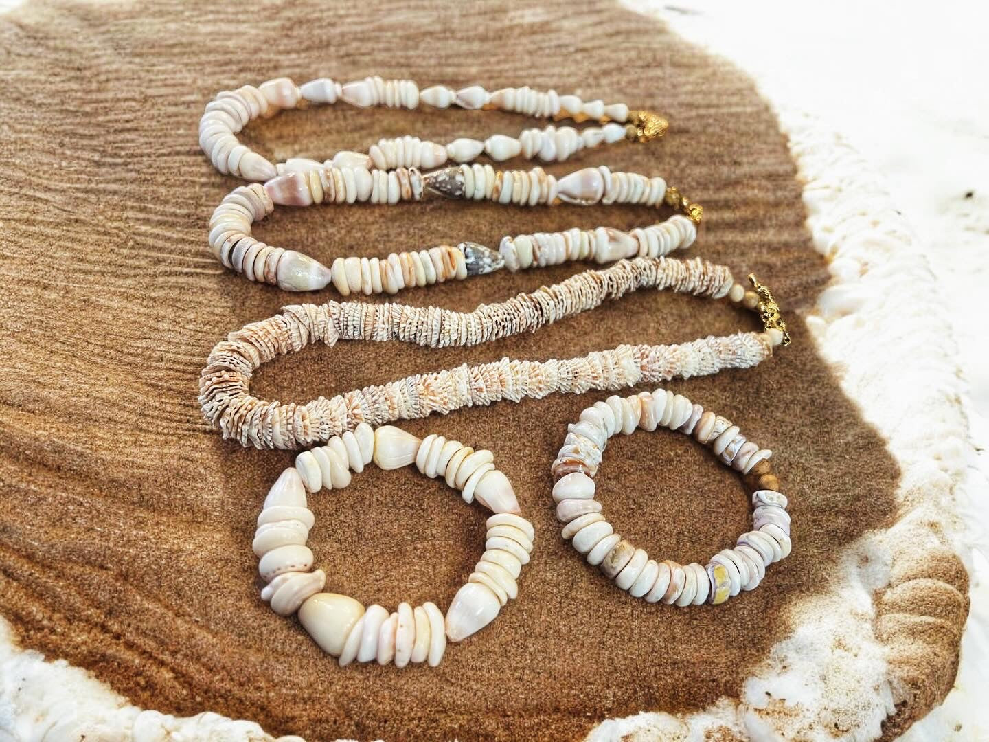 Dwarf Cone Shell & Puka Shell Necklace