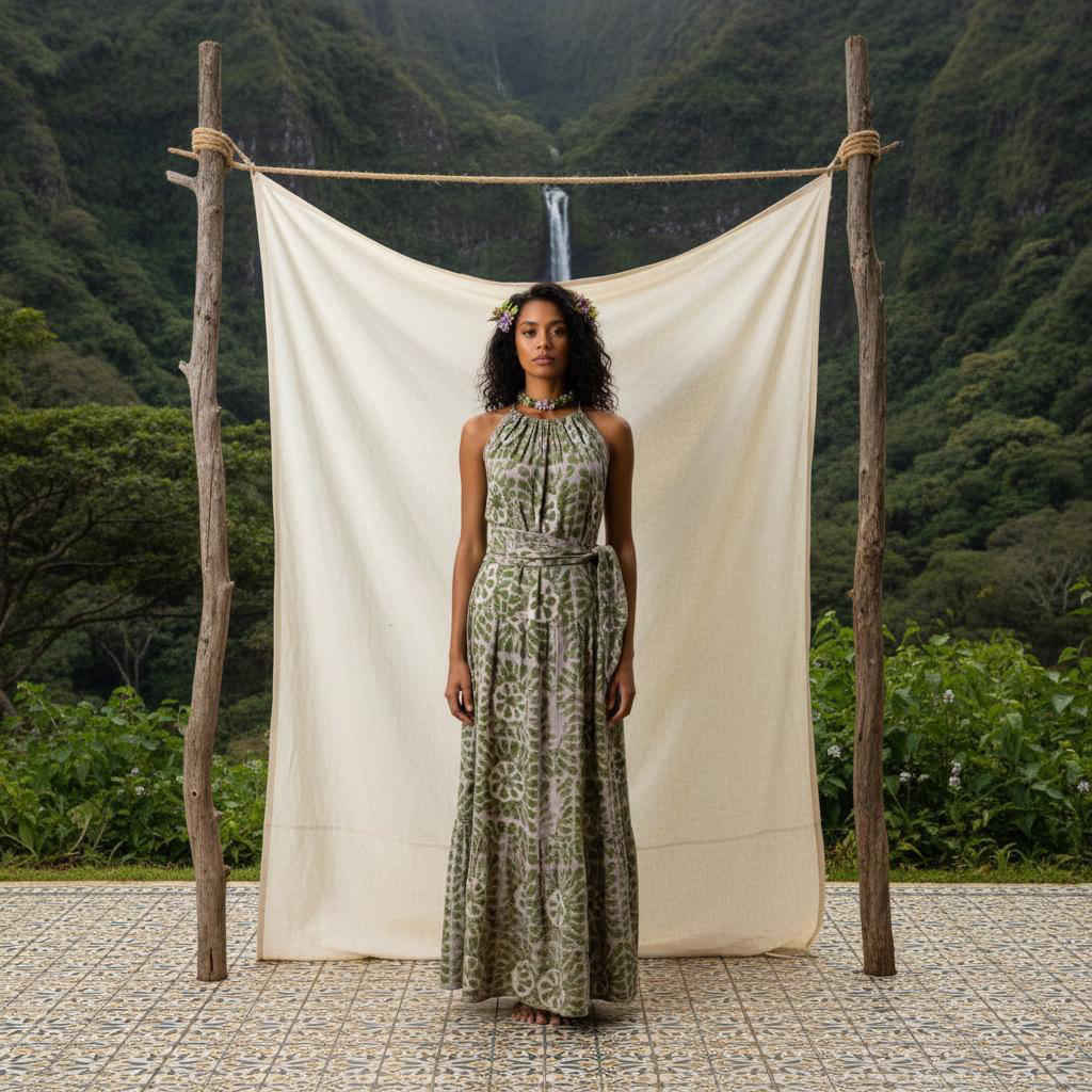 Tiered Sash Maxi Dress