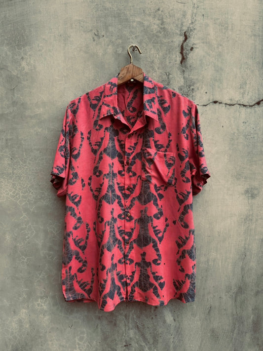Kane Red Print Aloha Shirt