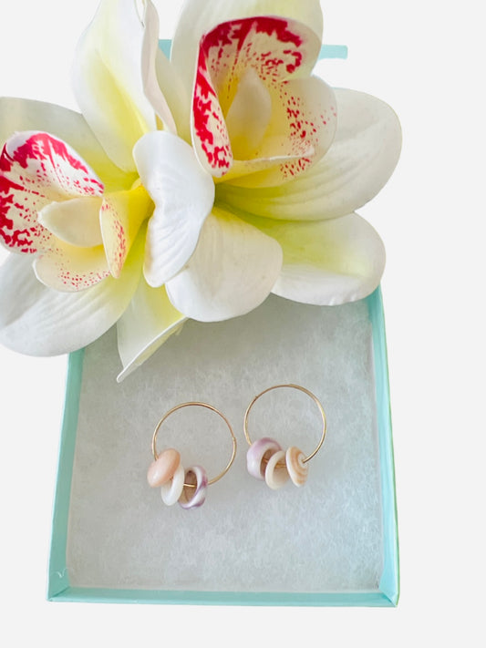 Puka Shell Hoops