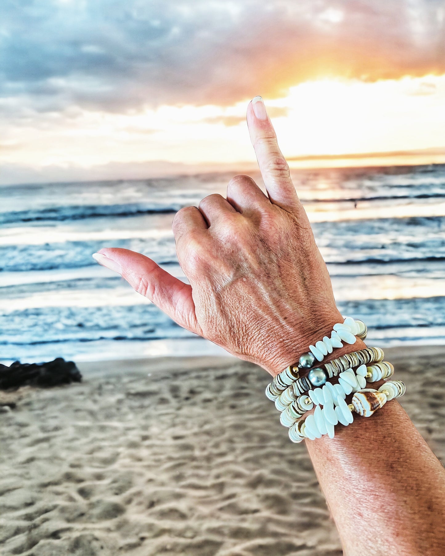 Tahitian Pearl Surf Bracelet