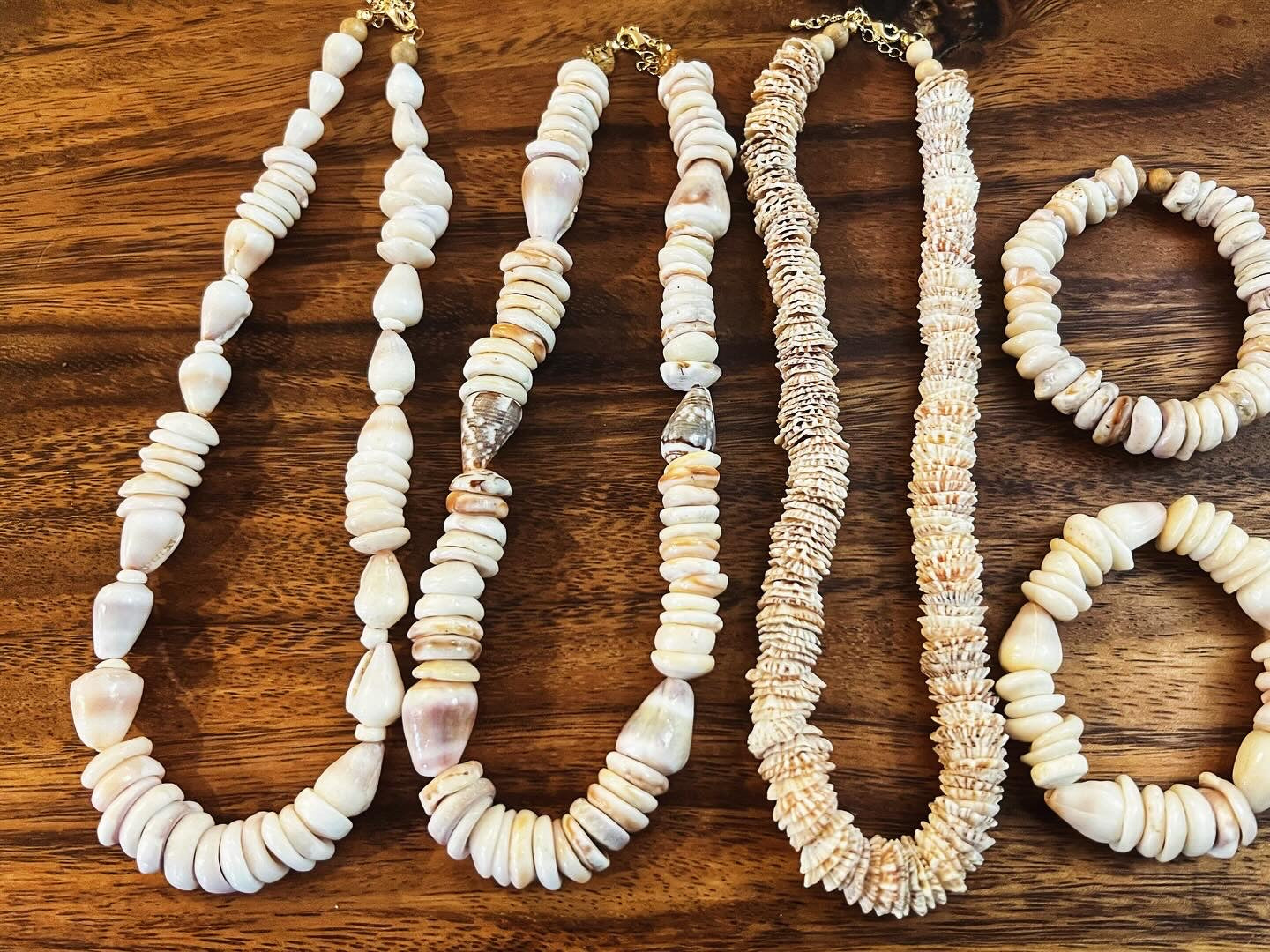 Mixed Cone Shell & Puka Shell Necklace