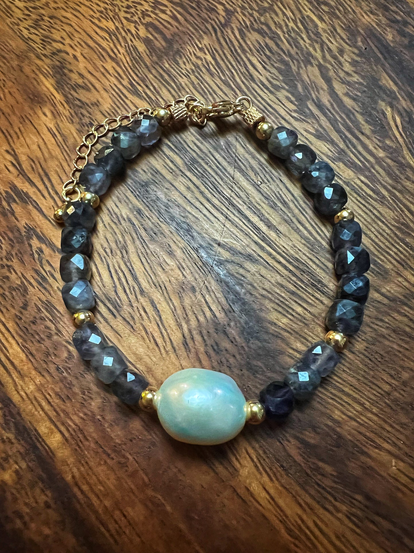 Freshwater Iolite Bracelet