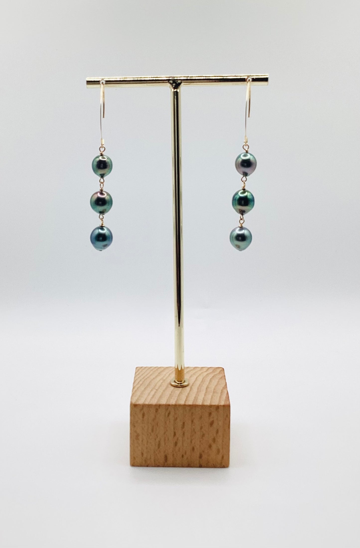 Tahitian Triple Drip Earrings