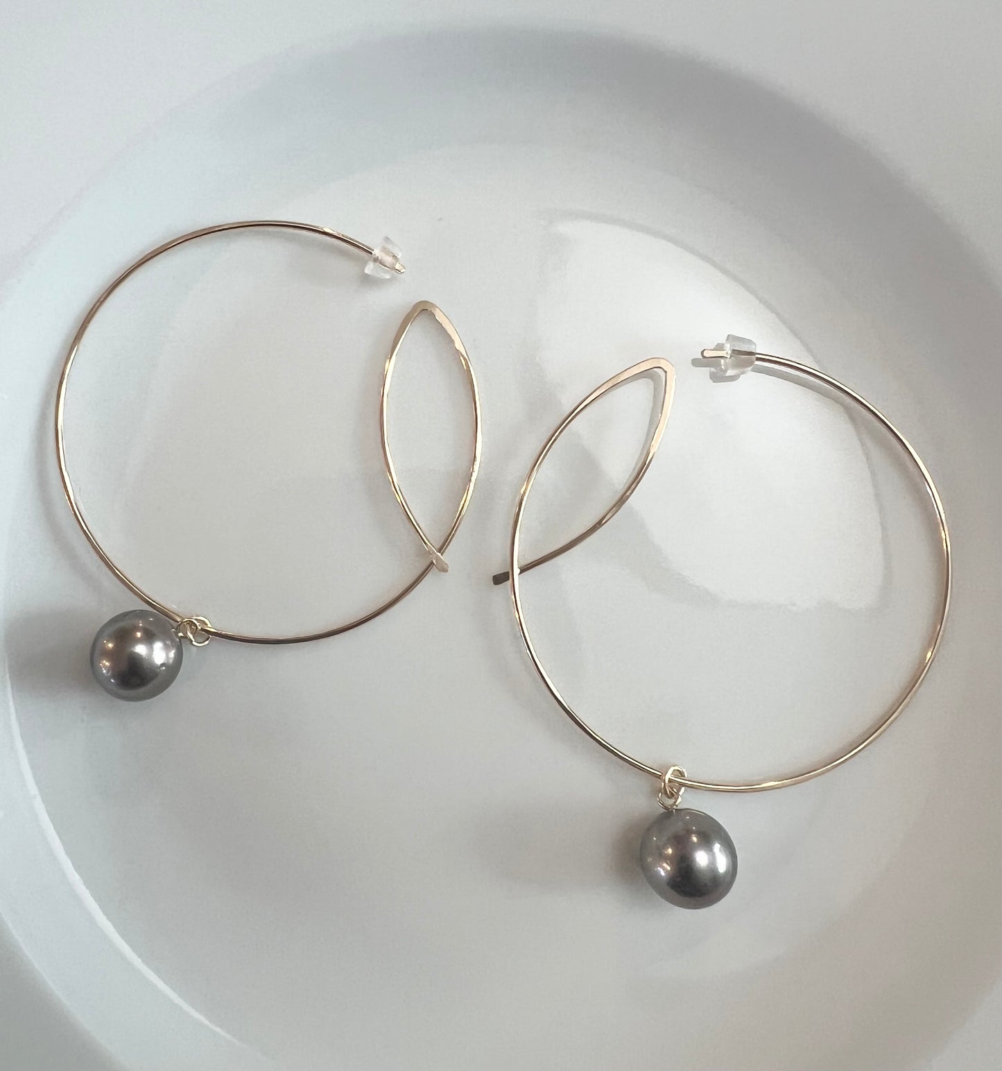 Art Deco Hoops