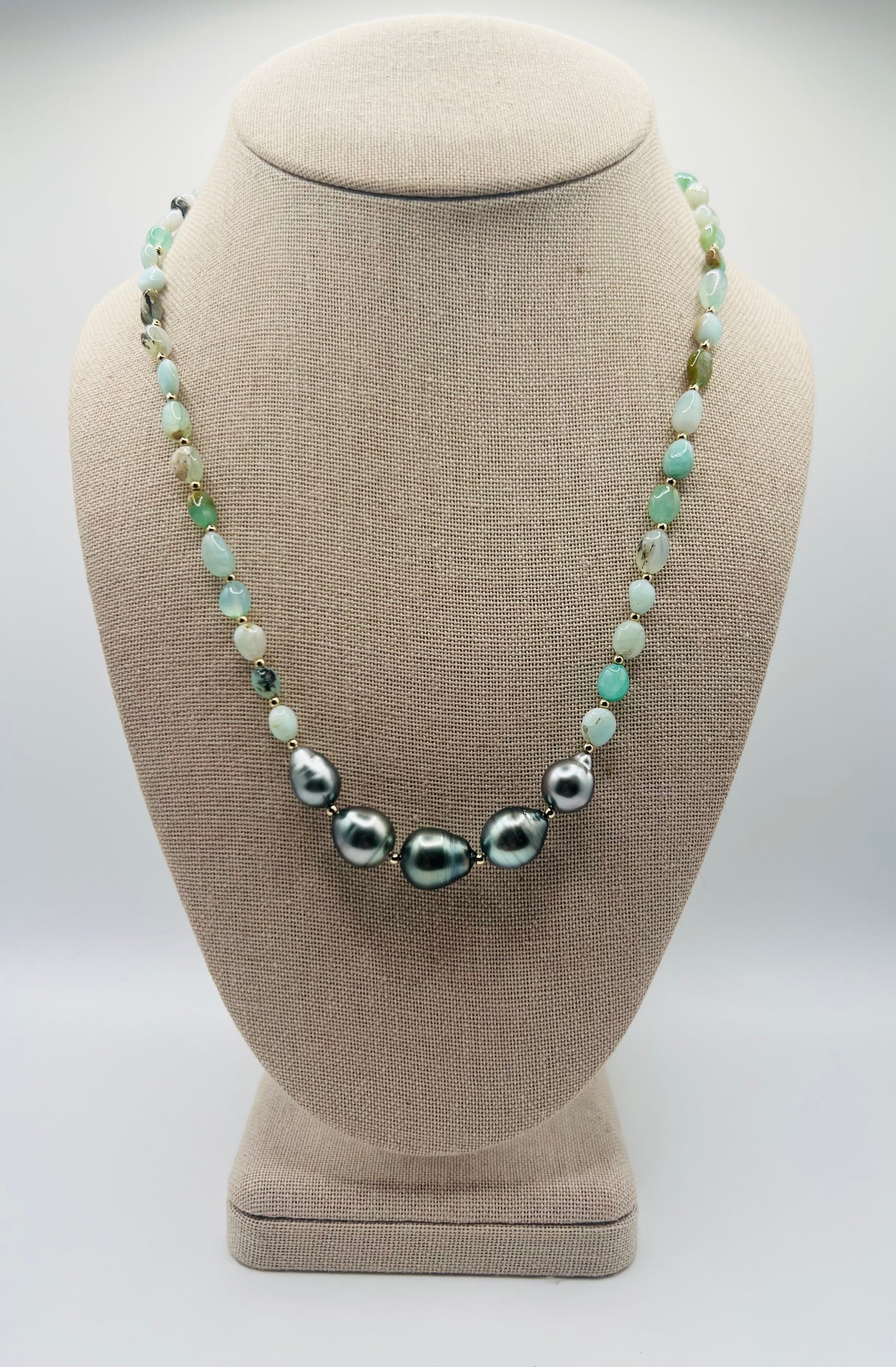 Tahitian & Blue Opal Necklace
