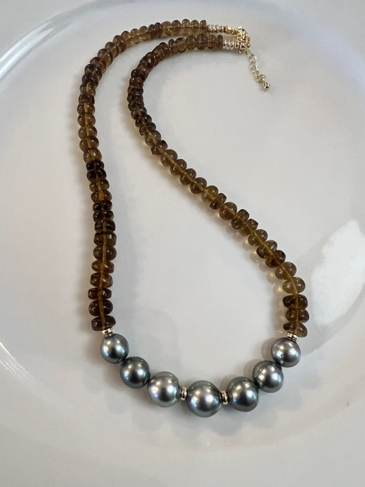 Tahitian Topaz Short Necklace