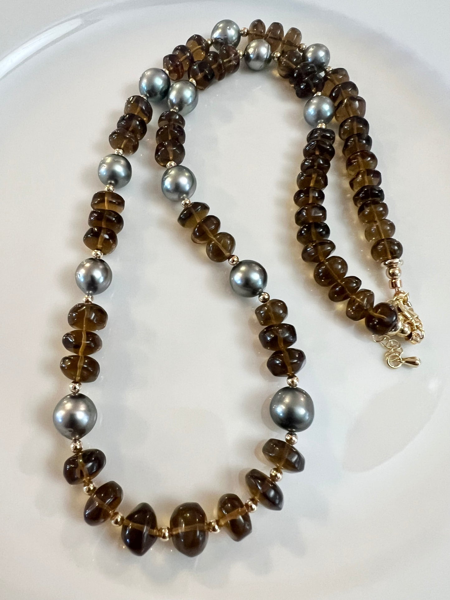 Tahitian Topaz Long Necklace
