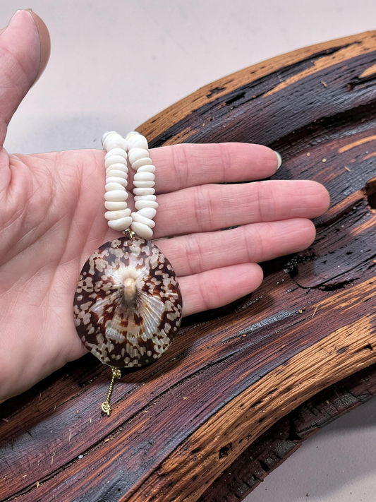 ‘Opihi Puka Shell Necklace