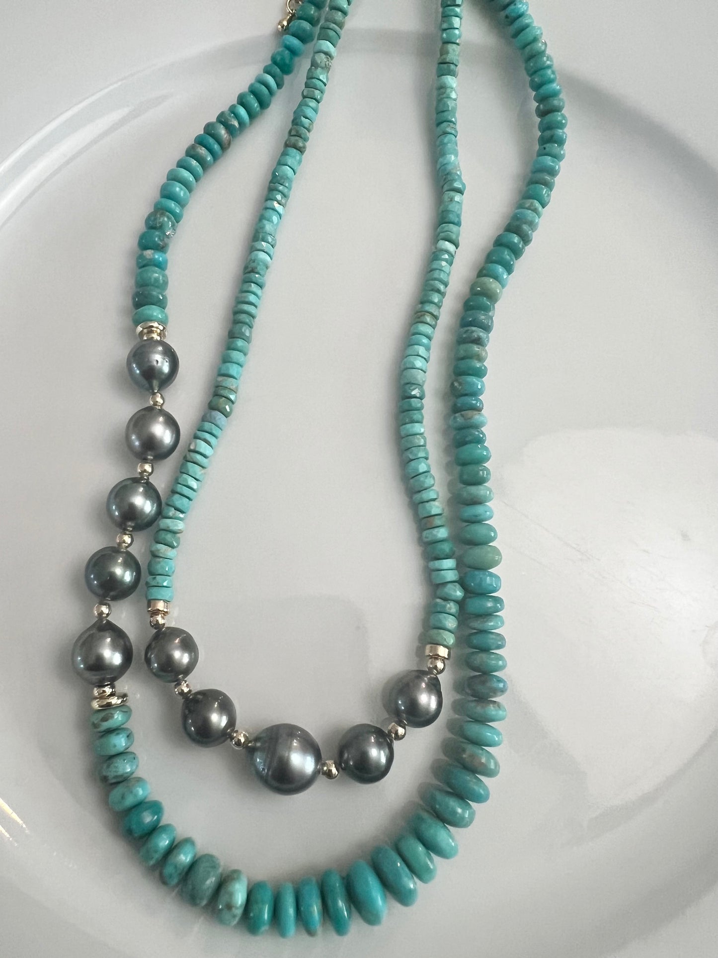 Turquoise & Tahitian Necklace
