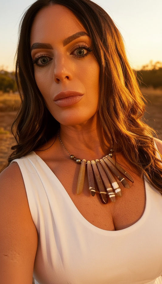 Pencil Urchin Chain Necklace