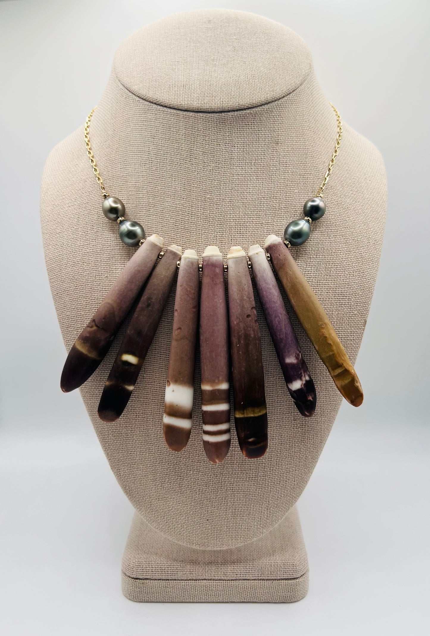Pencil Urchin Chain Necklace