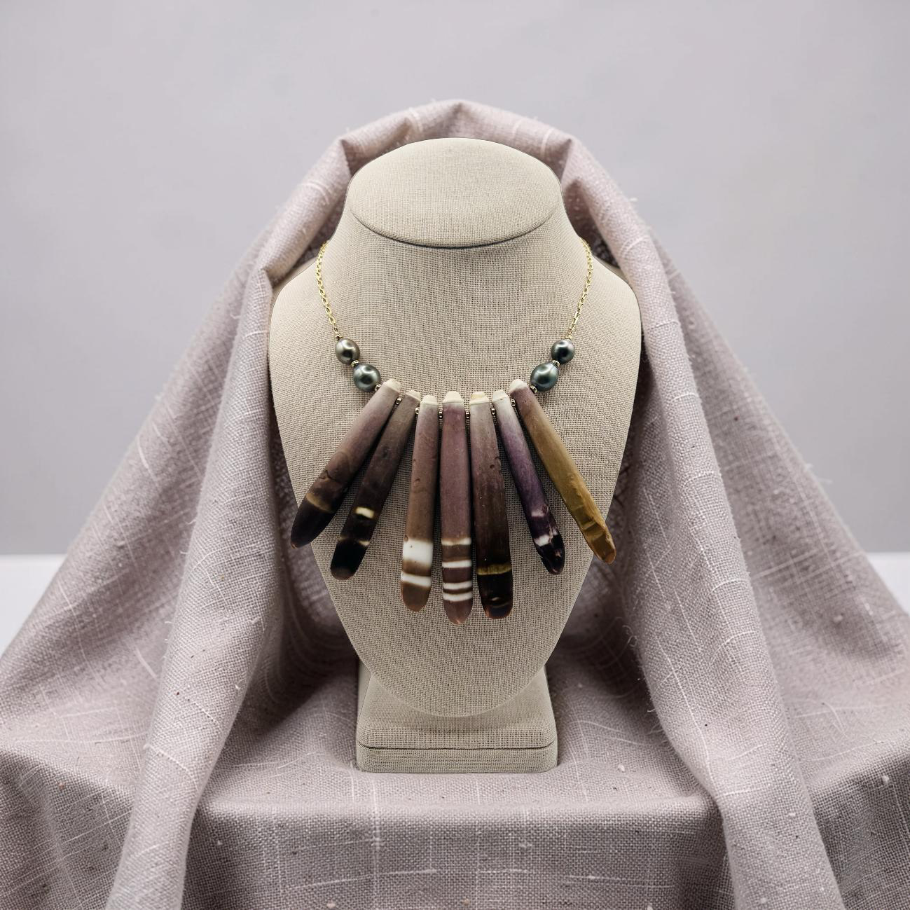 Pencil Urchin Chain Necklace