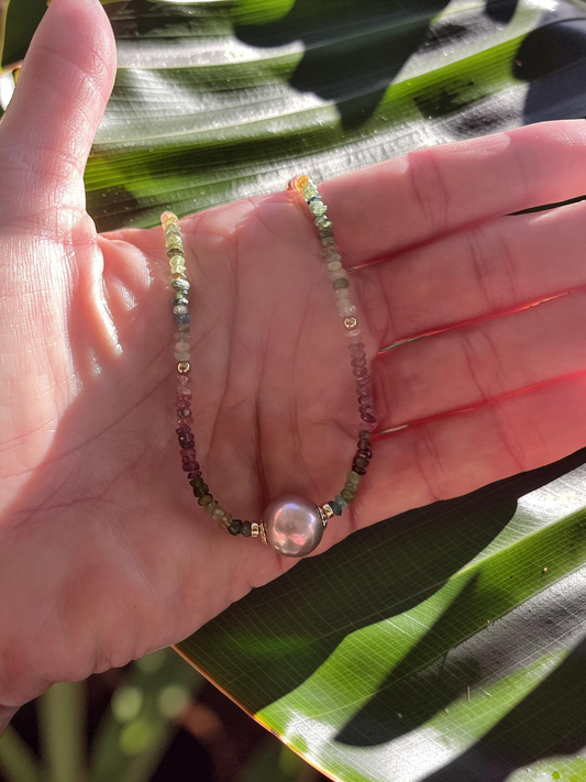 Edison & Tourmaline Necklace