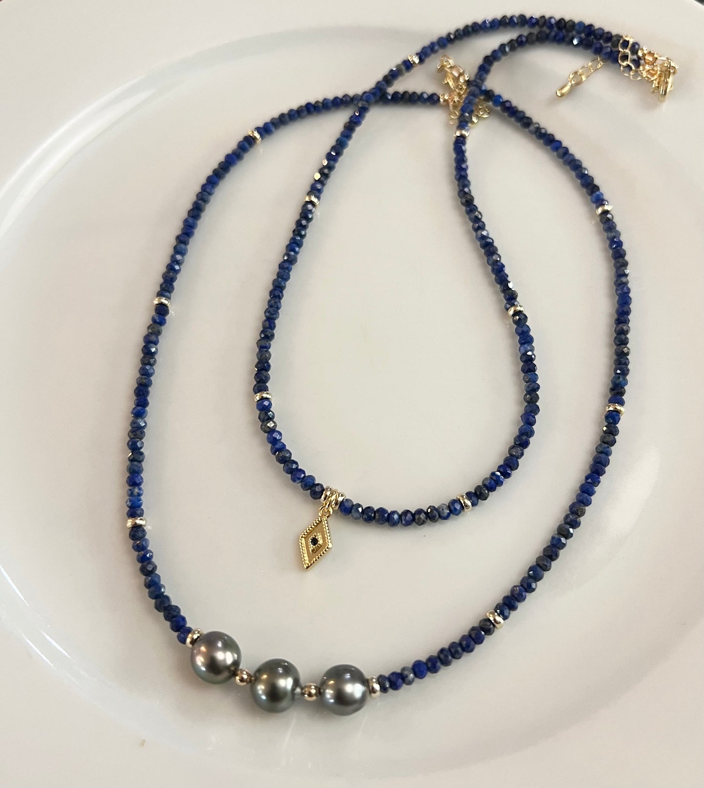 Evil Eye Lapis Lazuli Necklace