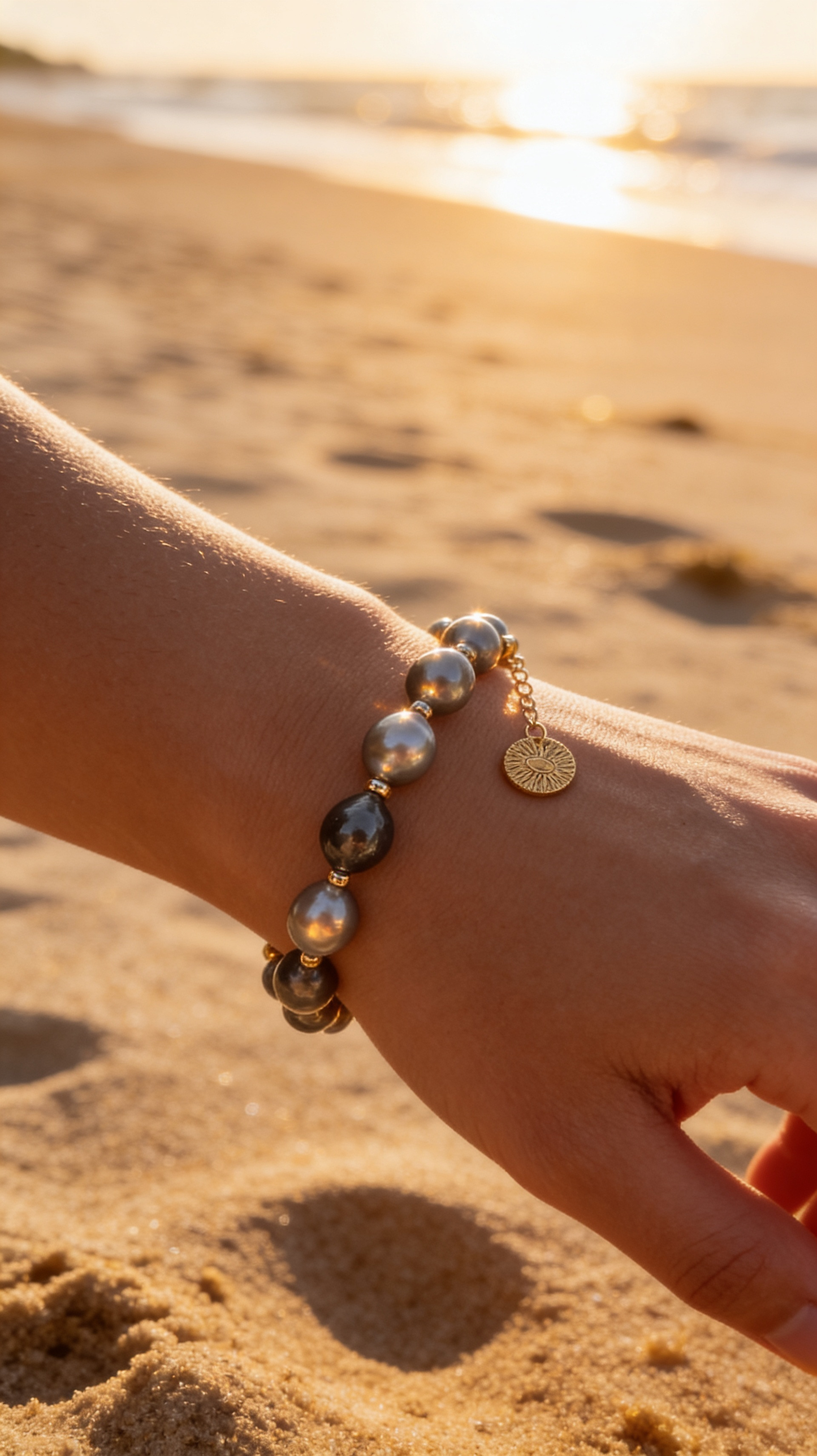 Moody Blues Tahitian Pearl Bracelet