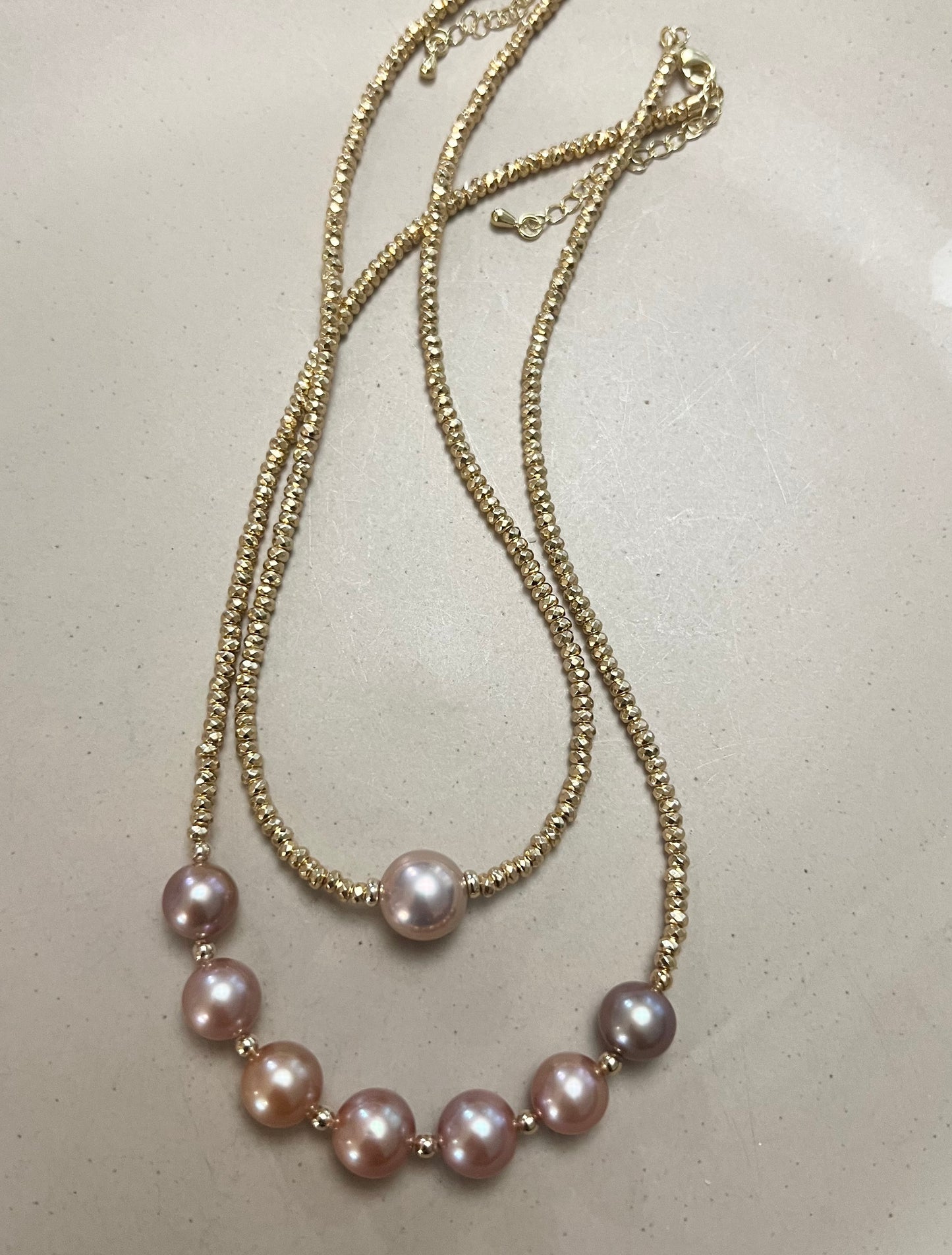 Edison Pearl Goddess Necklace