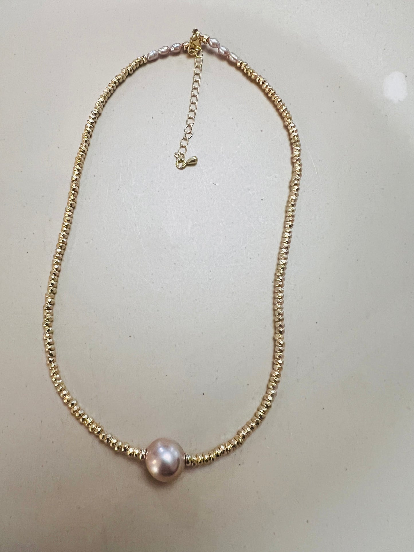 Edison Pearl Solitaire Necklace