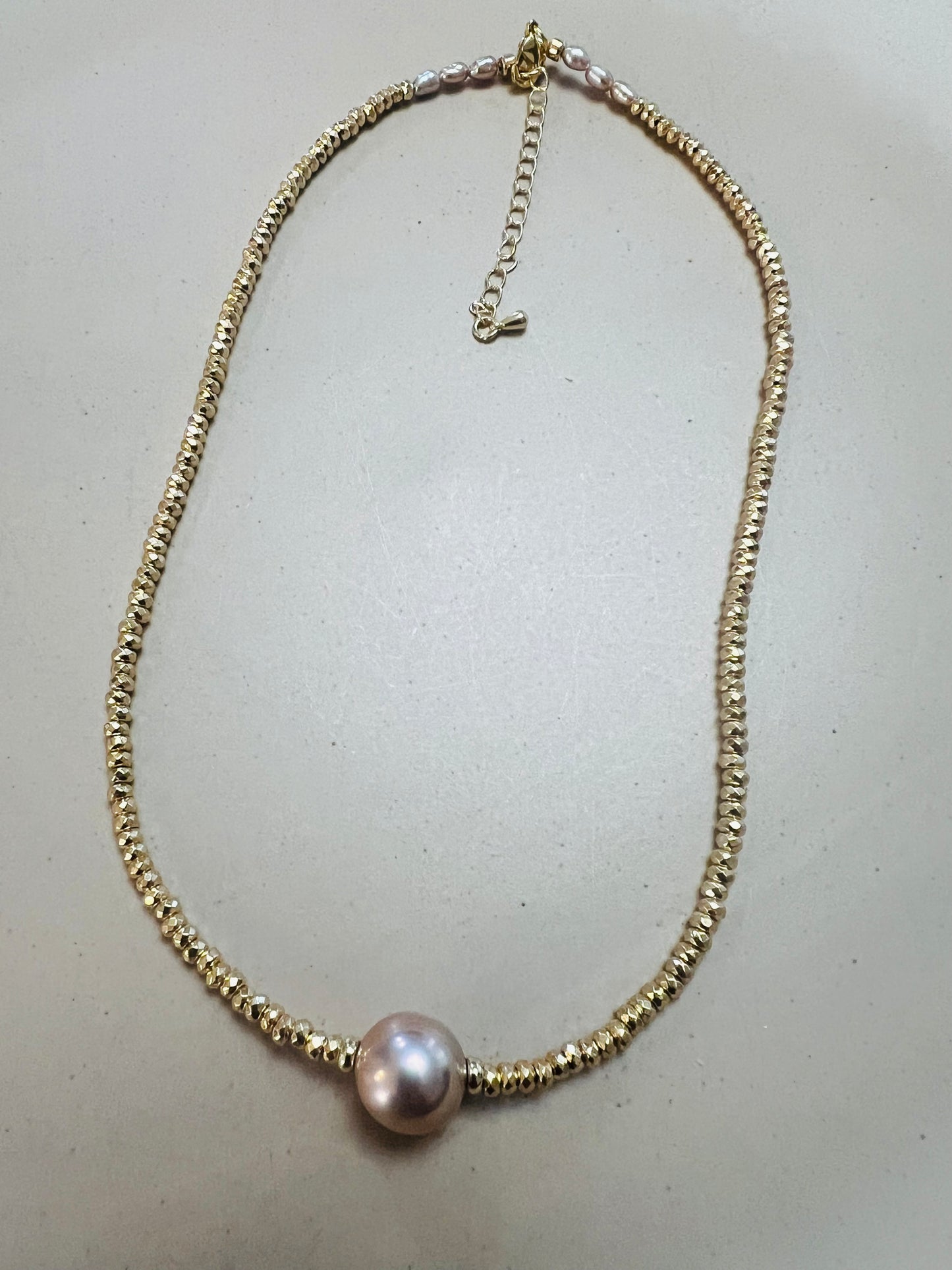 Edison Pearl Solitaire Necklace