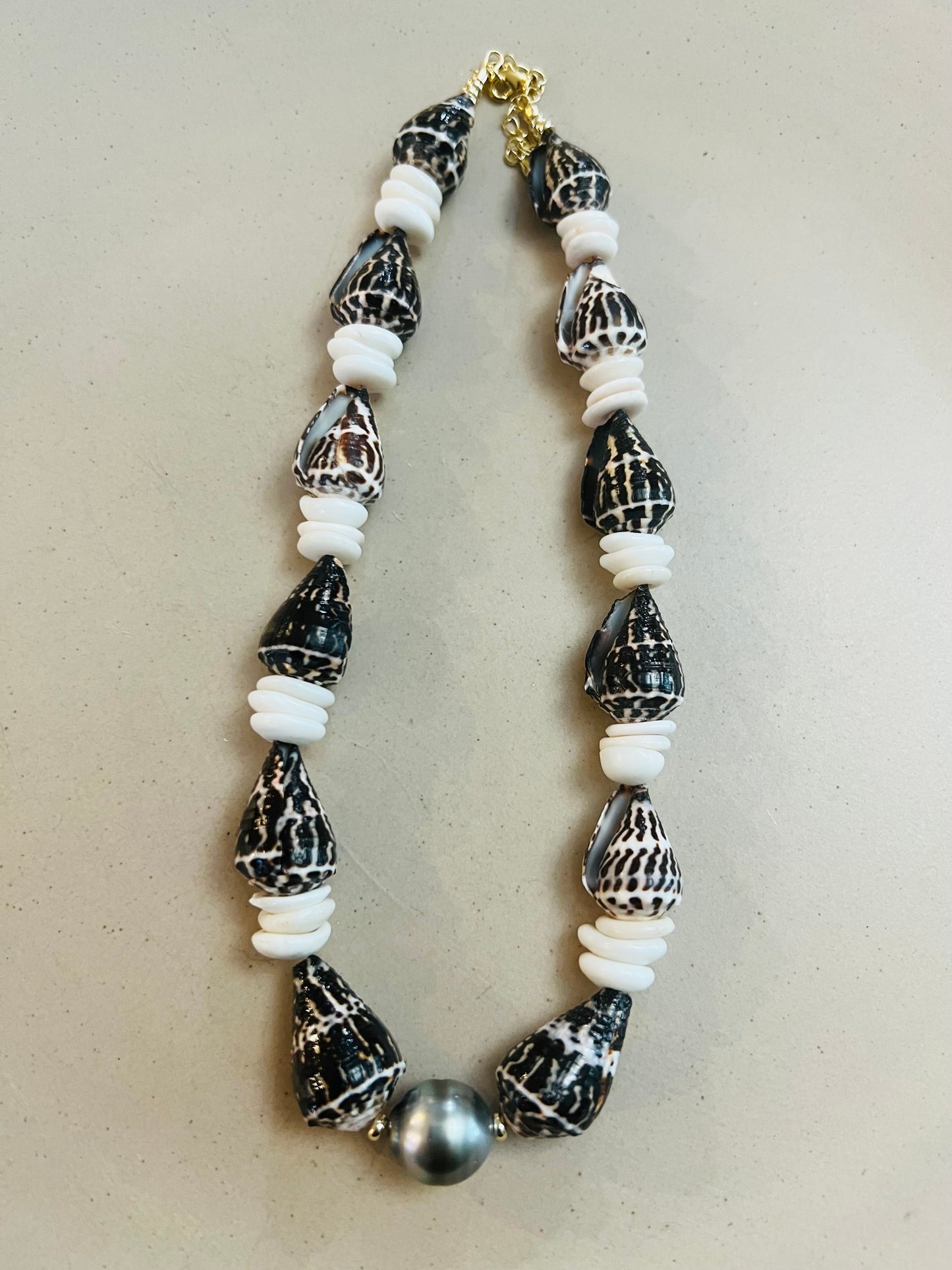 Tahitian Chaldean Cone Shell Necklace
