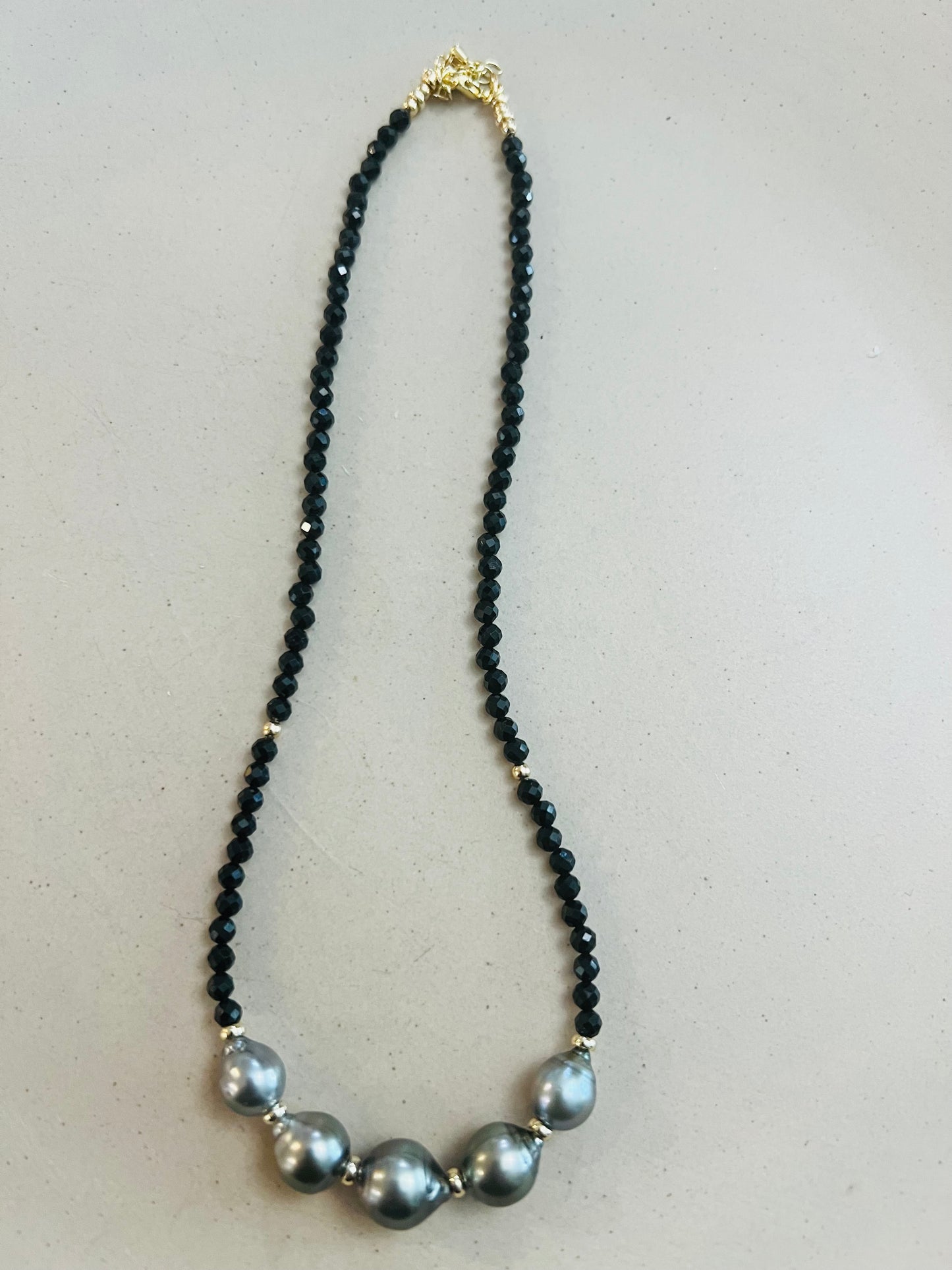 Spinel Bead Goddess Necklace