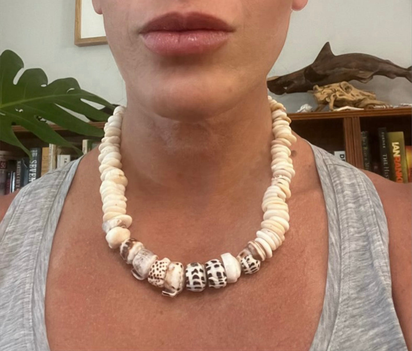 Mixed Cone & Puka Shell Necklace