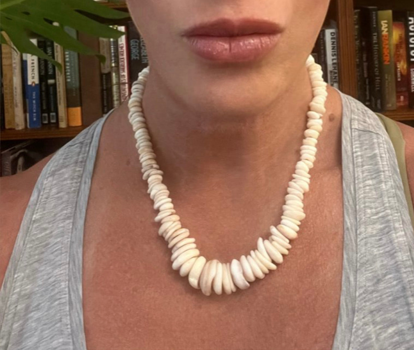 Natural Puka Shell Necklace - Long