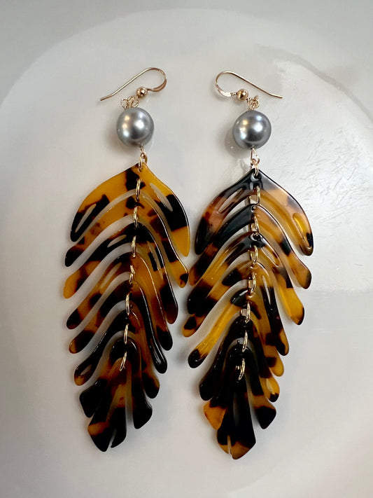 Tortoise Tahitian Earrings