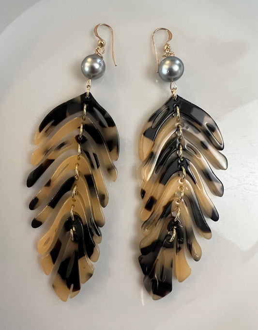 Tiger Tahitian Earrings