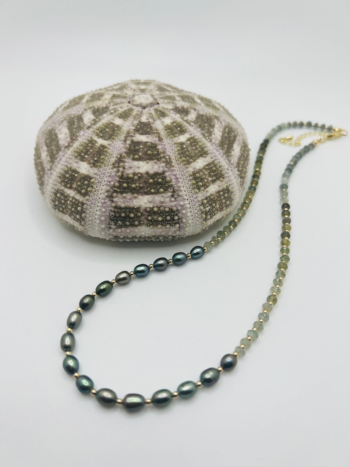 Freshwater & Aquamarine Necklace