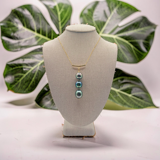Tri Color Tahitian Pendant