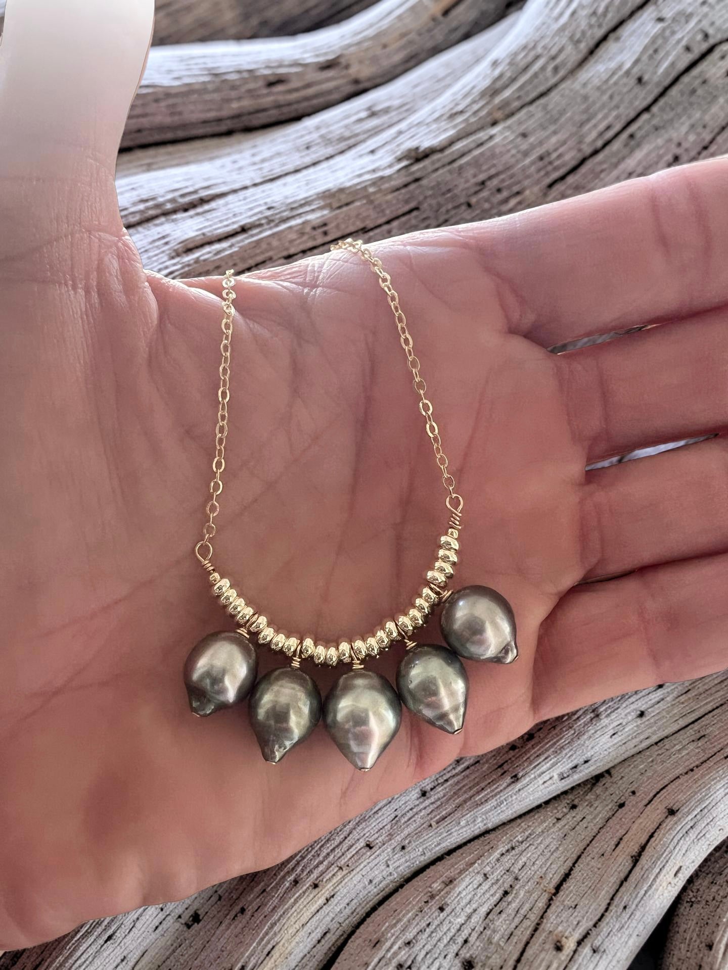 Tahitian Pearl Fringe Necklace