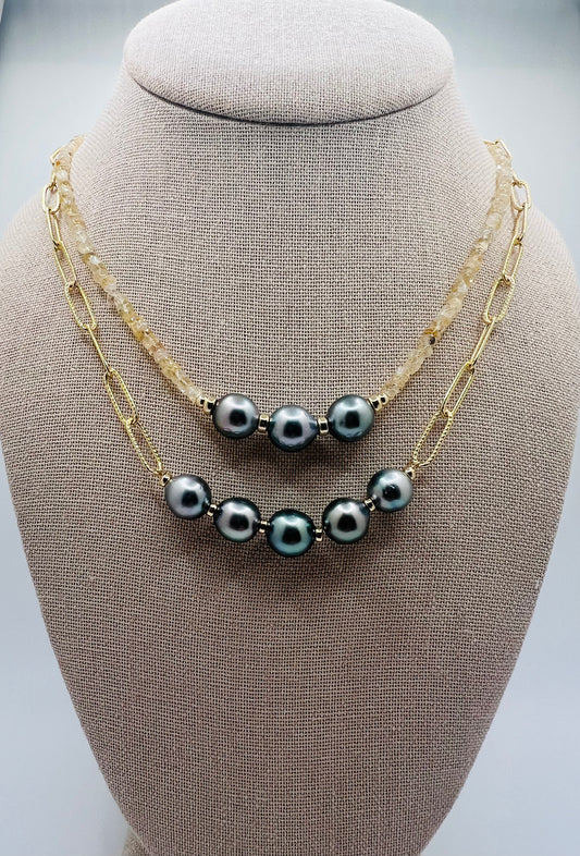 Tahitian Sparkle Chain Necklace